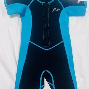 Kids Swim Wetsuit - Blue and Black